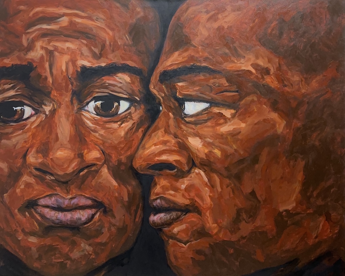 "Middle Passage" Allan Lane © 2025 60 x 48, acrylic on canvas